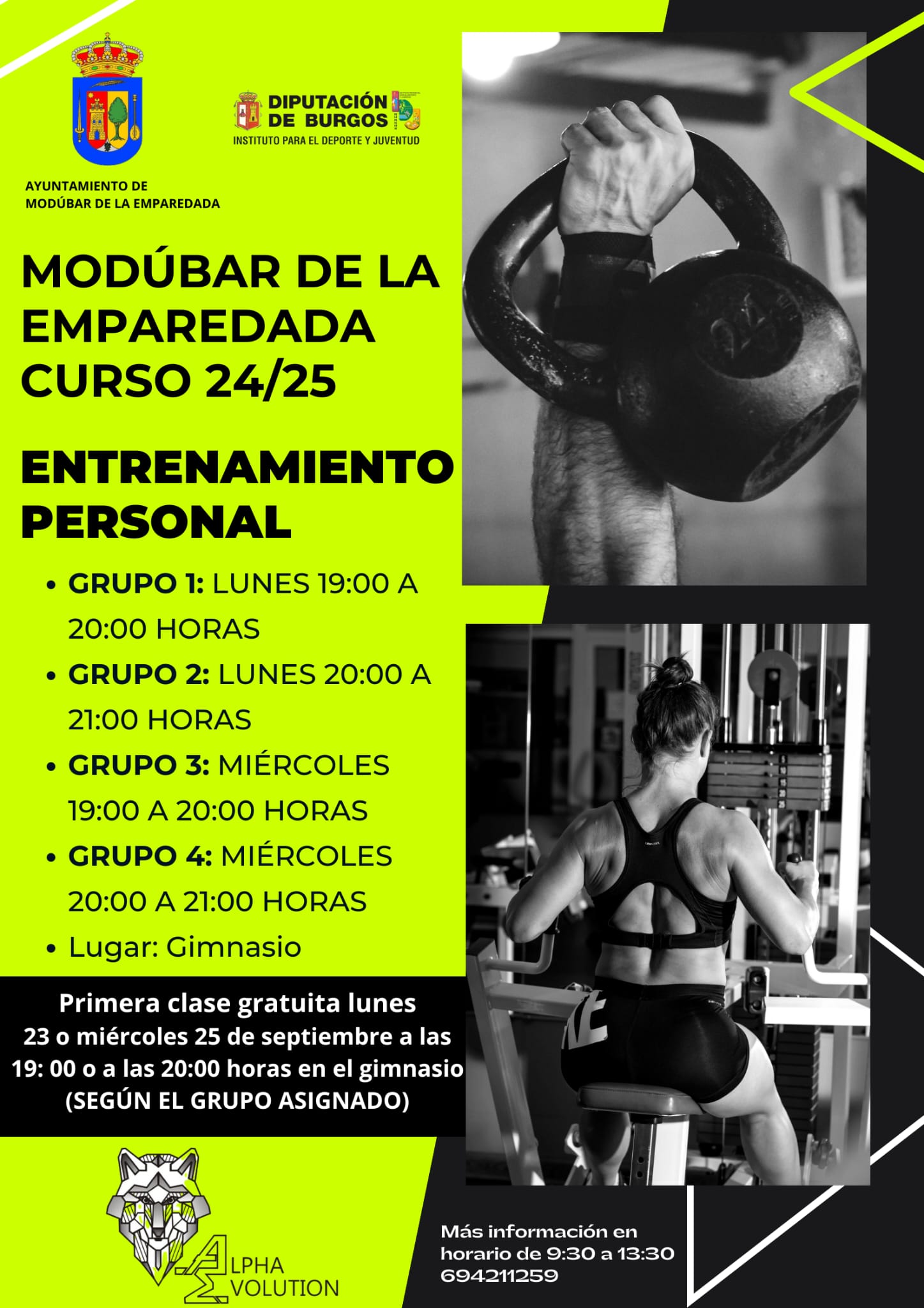 INICIO DEL CURSO ENTRENAMIENTO PERSONAL